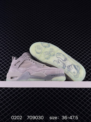 Jordan Air Jordan 4 Retro Black Glow Green EU 36-47 5 Basketball Shoe - Unisex (BS-79725)