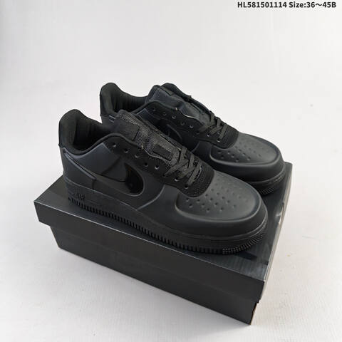 Nike Air Force 1 Posite Fl Max All Black EU 36-45 Sneaker - Unisex (BS-63750)