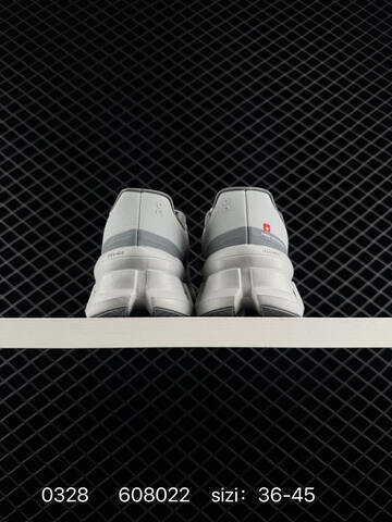 On Running Cloudmonster Void Light Grey Dark Grey White EU 36-45 Running Shoe Running Sneakers - Unisex (BS-85381)