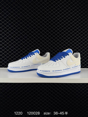 Nike Air Force 1 07 Low White Cream Blue EU 36-45 5 Lifestyle - Unisex (BS-73571)
