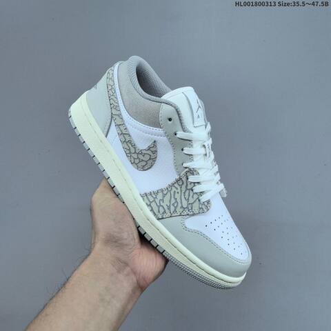 Air Jordan 1 Low PRM Elephant Print AIR JORDAN 1 Aj1 Lifestyle BS-66552