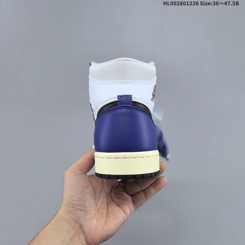 Air Jordan Air Jordan 1 Retro High OG White Royal Blue Black 36 47 5 Basketball - Unisex (BS-67272)