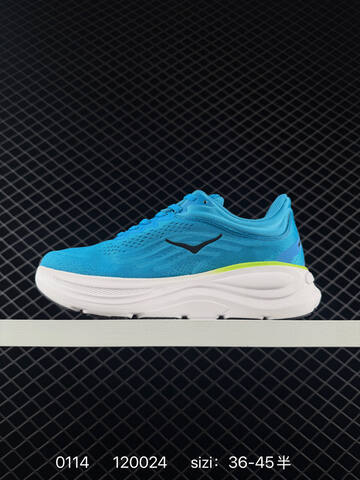 HOKA ONE ONE Bondi 9 Bright Blue White Neon Yellow Black EU 36-45 Running Shoe Running Sneakers - Unisex (BS-86321)
