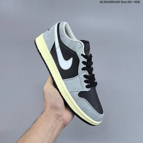 Jordan Air Jordan 1 Low Light Smoke Grey Black White EU 36-45 casual