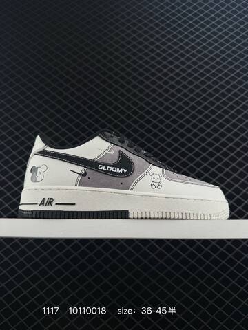 Nike Air Force 1 07 LV8 White Gray Black With Red Accents EU 36-45 Lifestyle - Unisex (BS-74160)