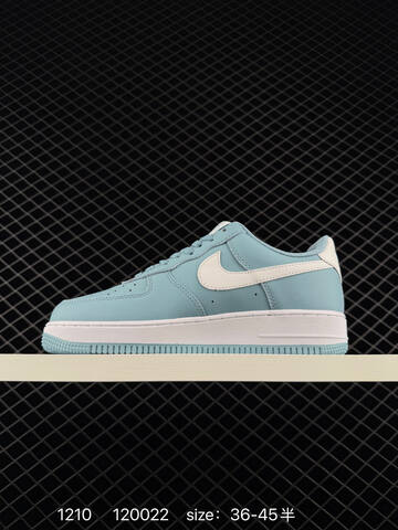 Nike Air Force 1 07 Low Light Blue White 36-45 Lifestyle - Unisex (BS-73778)