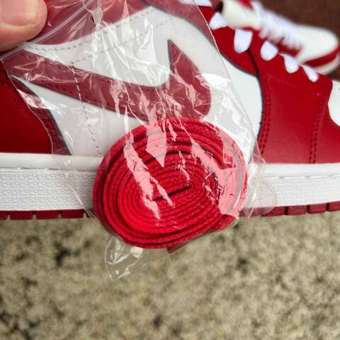 Jordan Air Jordan 1 Low 553558 166 White Red US 11 UK 10 BR 43 EUR 45 29 Cm Sneaker - Men s BS-87196