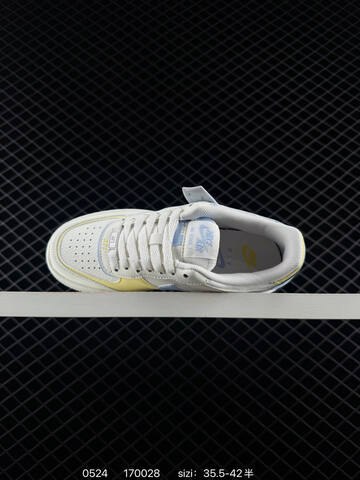 Nike Air Force 1 Shadow Off White Light Blue Pale Yellow EU 35 5-42 Lifestyle - Unisex BS-71242