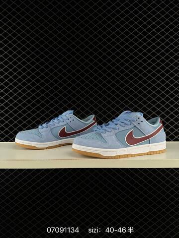 Nike SB Dunk Low Pro Light Blue Maroon White Gum EU 40-46 Skate - Men's (BS-70331)