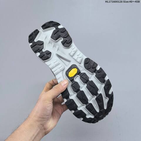 HOKA ONE ONE Mafate X Grey Black Orange White EU 40-45 Trail Shoe Trail Running Sneakers - Men's (BS-69395)
