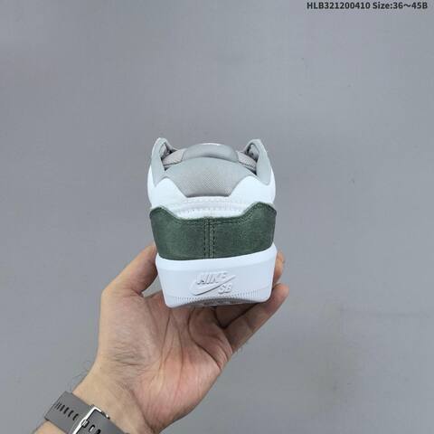 Nike SB Force 58 White Grey Dark Green EU 36-45 Skate Shoe - Unisex (BS-60839)