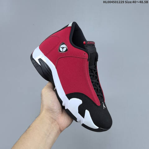 Jordan Air Jordan 14 Retro Gym Red Black White 40 48 5 Basketball - Men's (BS-67211)