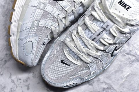Nike P-6000 White Grey Black Gum Running Shoe BS-59681