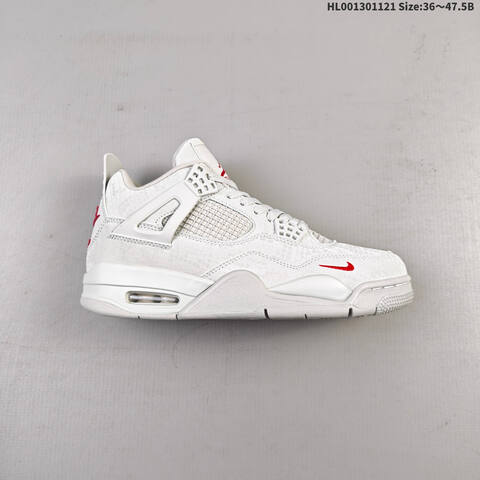 Jordan Air Jordan 4 OG BIKE AIR White Red EU 36-47 5 Basketball - Unisex (BS-63358)