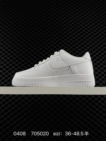 Nike Air Force 1 07 Triple White Triple Black EU 36-48 5 With Half Sizes Lifestyle - Unisex BS-72233