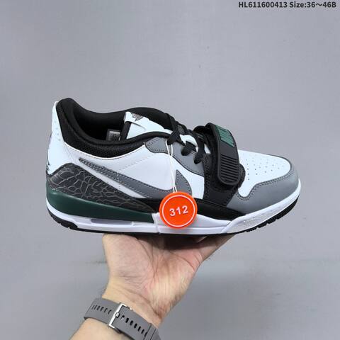 Nike Air Jordan Legacy 312 White Gray Black Green 36 46 Lifestyle - Unisex (BS-66206)