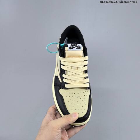 Nike Air Jordan 1 Low x Travis Scott Black Cream EU 36-46 Lifestyle - Unisex (BS-67239)