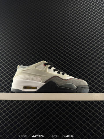 Jordan Air Jordan 4 Retro Off White Grey Red Cream EU 36-46 Basketball Shoe - Unisex (BS-80645)
