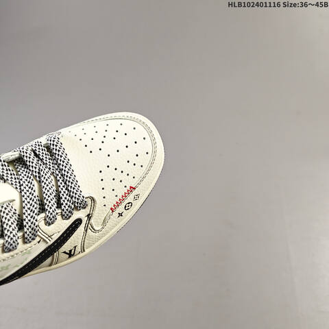 Nike Air Jordan 1 Low Cream Black White With Mint Green Accents And Red Details 36 45B Casual - Women's (BS-63599)