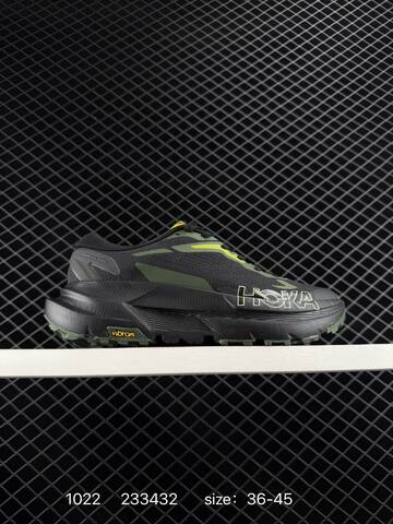 HOKA ONE ONE Mafate X Black Olive Green Neon Yellow EU 36-45 Trail Shoe Trail Running Sneakers Unisex BS-86415
