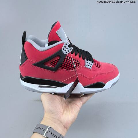 Jordan Air Jordan 4 Retro Toro Bravo Red Black White Grey EU 40-48 5 Basketball - Men's (BS-66104)