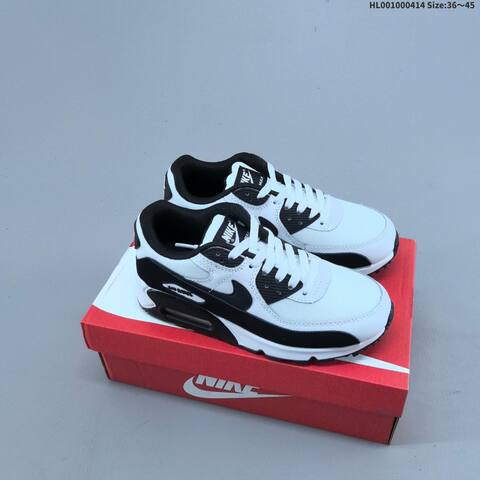 Nike Air Max 90 Black White EU 36-45 Running Shoe - Unisex BS-60745
