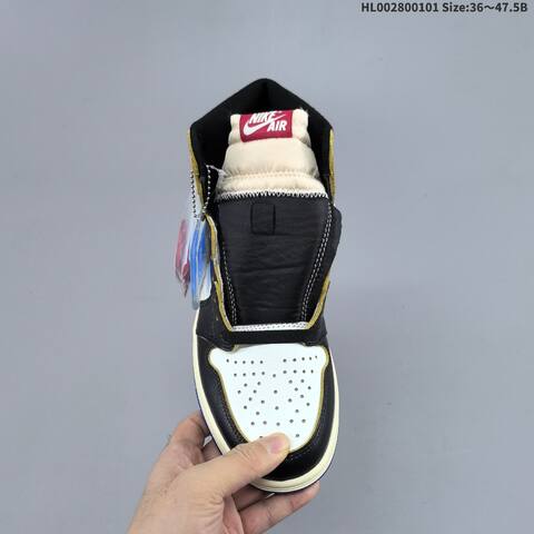 Nike Air Jordan 1 Retro High OG Black White Blue Red 36 47 5 Basketball - Unisex (BS-67148)
