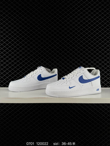 Nike Air Force 1 07 White Blue EU 36-45 Sneaker - Unisex (BS-70502)