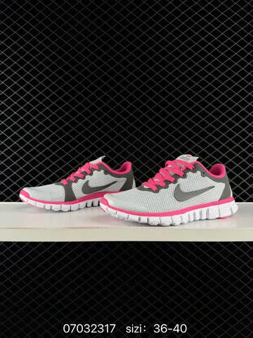 Nike Free Run 3 0 White Grey Pink EU 36-40 Running - Unisex BS-70434