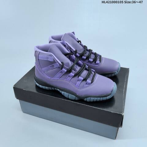 Air Jordan Air Jordan 11 Retro Purple Black Ice Blue 36 47 Basketball - Unisex (BS-67110)
