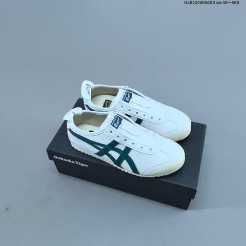 Onitsuka Tiger Mexico 66 Slip On White Dark Green Cream EU 36-45 Sneaker Casual Sneakers - Unisex (BS-68764)
