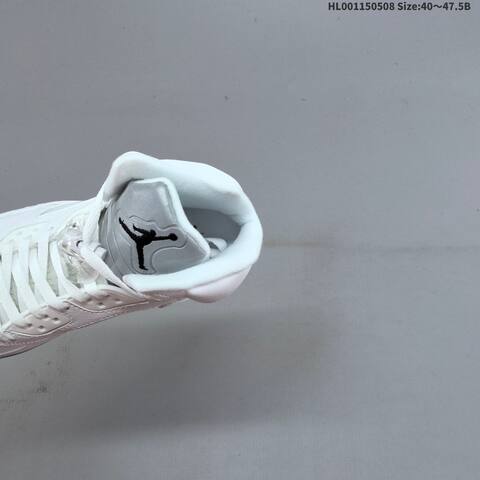 Jordan Air Jordan 5 Retro Metallic White Silver Black Ice Blue EU 40-47 5 Basketball - Men's (BS-66020)