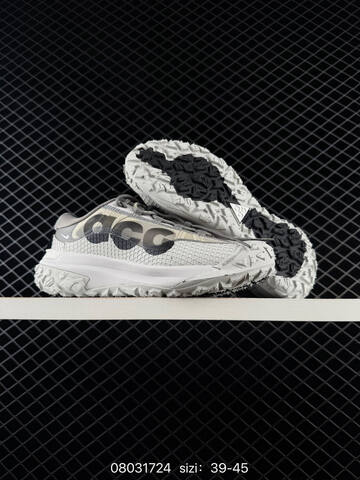 Nike ACG Mountain Fly 2 Low HF6245 001 Dark Grey Light Grey Orange Off White 39-45 Trail - Unisex (BS-69972)