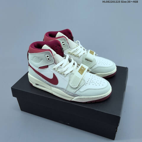 Jordan Air Jordan Legacy 312 White Burgundy Cream Gold 36 46B Lifestyle - Women's (BS-67276)