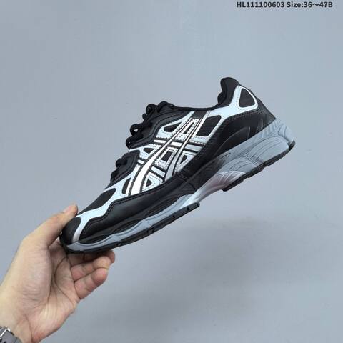 ASICS GEL-NYC Black Silver Gray EU 36-47 Running Shoe Running Sneakers - Unisex (BS-68767)