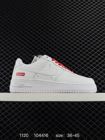 Nike Air Force 1 07 White Red EU 36-45 Lifestyle - Unisex (BS-74096)