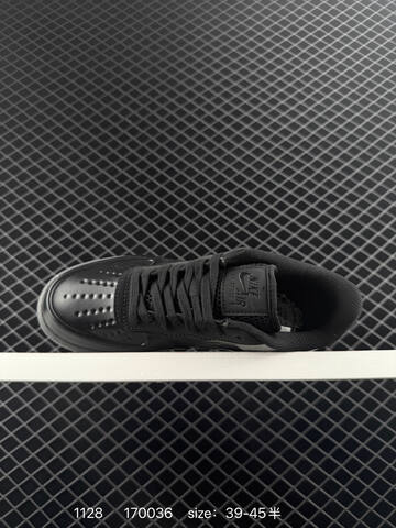 Nike Air Force 1 Low Black With Translucent Red Air Sole 39-45 Half Lifestyle - Unisex (BS-73953)