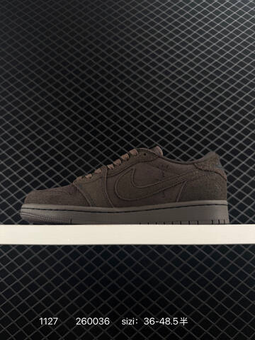 Jordan Air Jordan 1 Low OG SP Travis Scott Velvet Brown Dark Brown Black EU 36-48 5 Sneaker - Unisex (BS-80173)