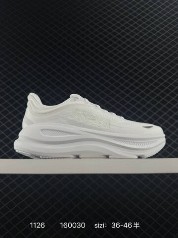 HOKA ONE ONE Bondi 9 All White EU 36-46 Running Shoe Running Sneakers Unisex BS-86373