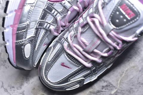 Nike P-6000 White Silver Pink Purple Black Running Shoe BS-59651