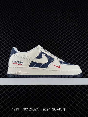 Nike Air Force 1 Low Cream Navy Red EU 36-45 Lifestyle - Unisex (BS-73764)