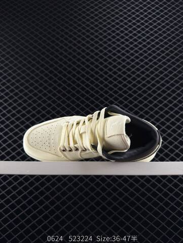 Jordan Air Jordan 1 Low Sail Dark Brown Black EU 36-47 Sneaker - Unisex (BS-81153)