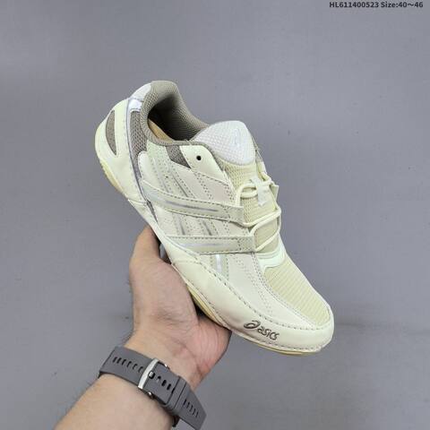 ASICS HYPERSYNC Cream Beige Silver EU 40-46 Running Shoe Running Sneakers - Men s BS-68807