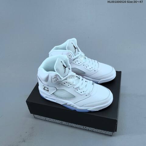 Jordan Air Jordan 5 Retro Metallic White EU 36-47 Basketball - Unisex (BS-65920)