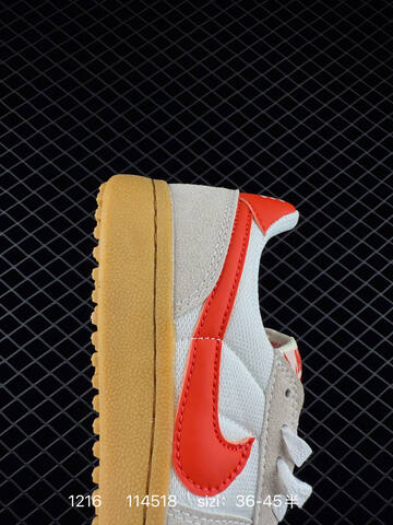 Nike Field General White Gray With Red Swoosh And Gum Sole 36-45 5 Casual - Unisex (BS-73677)