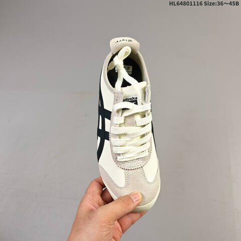 Onitsuka Tiger MEXICO 66 Cream White Black Beige EU 36-45 Sneaker Casual Sneakers - Unisex (BS-69285)