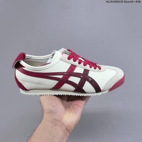 Onitsuka Tiger MEXICO 66 CNY Cream White Burgundy Light Gray EU 36-45 Sneaker Casual Sneakers - Unisex (BS-69053)