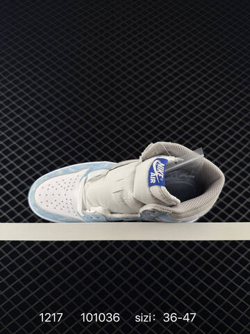 Jordan Air Jordan 1 Retro High OG White Light Blue Grey EU 36-47 Basketball Shoe - Unisex BS-80046