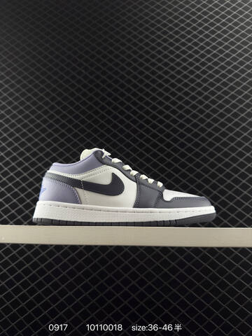 Jordan Air Jordan 1 Low Sail Black Dark Purple Light Purple EU 36-46 Sneaker - Unisex (BS-80695)