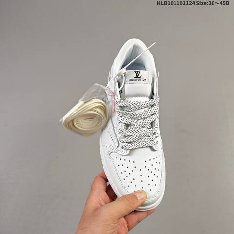 Nike Air Jordan 1 White Grey 36 45 Lifestyle - Unisex (BS-63155)